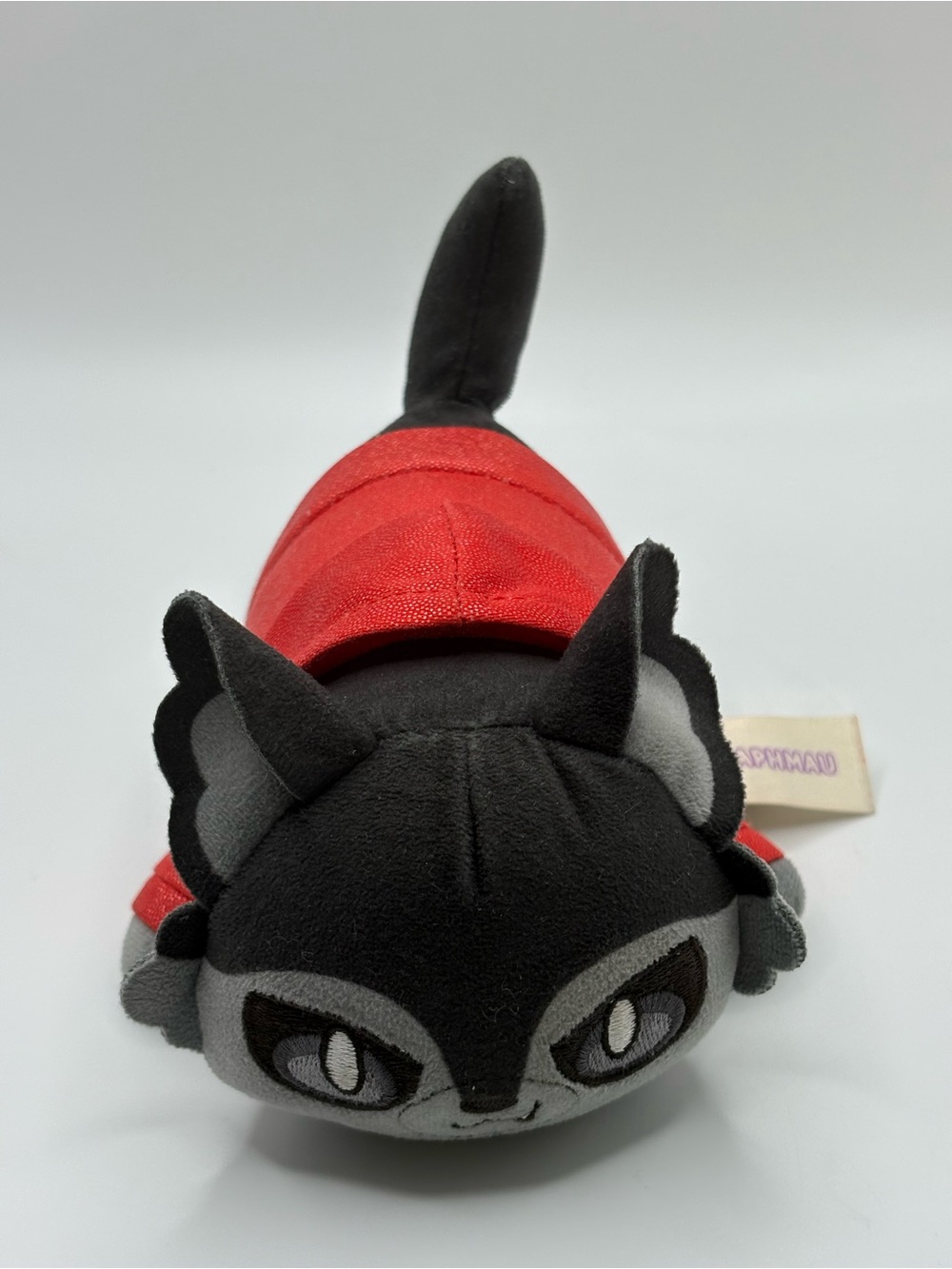 2024 Aphmau MeeMeows Aaron Wolf Cat Plush Stuffed Toy Black Red  Series 6"